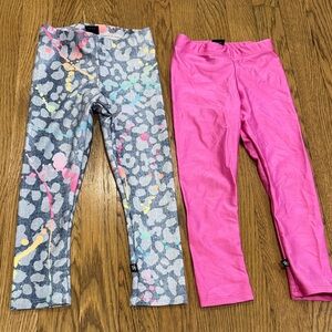 Pixielane Kids Colorful Leggings Set 3T LIKE NEW